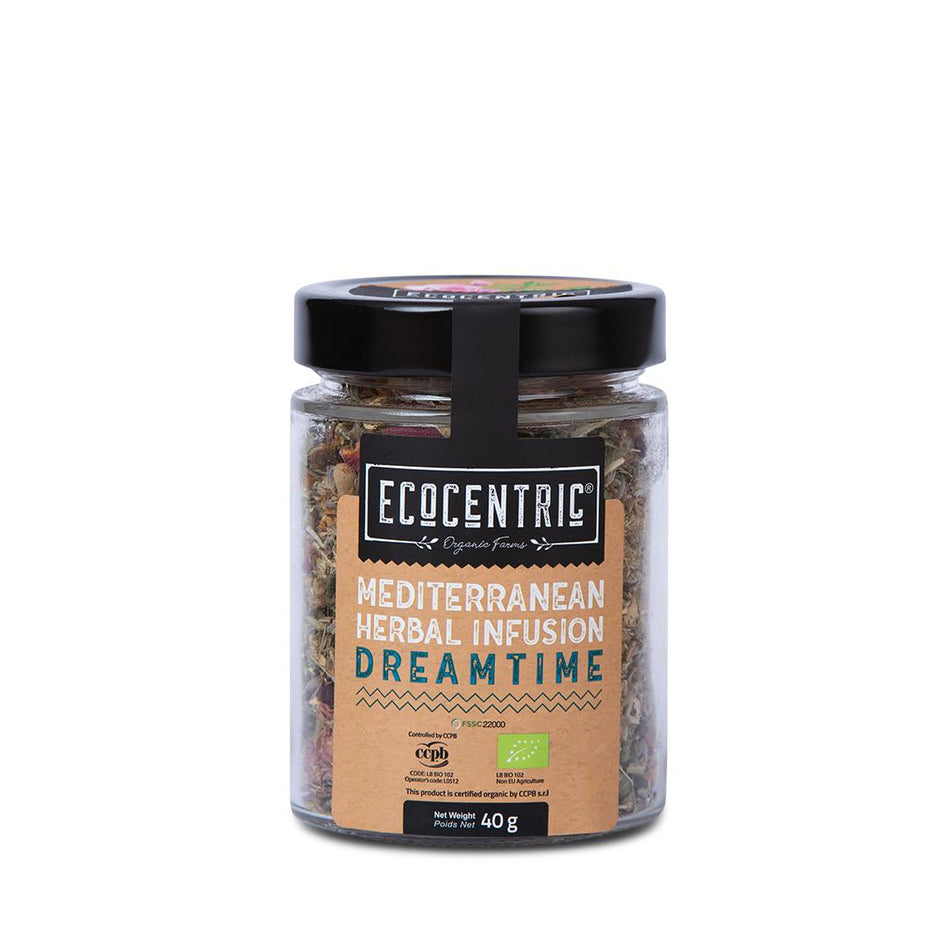Organic Mediterranean Herbal Infusion - Dreamtime - 40g Jar