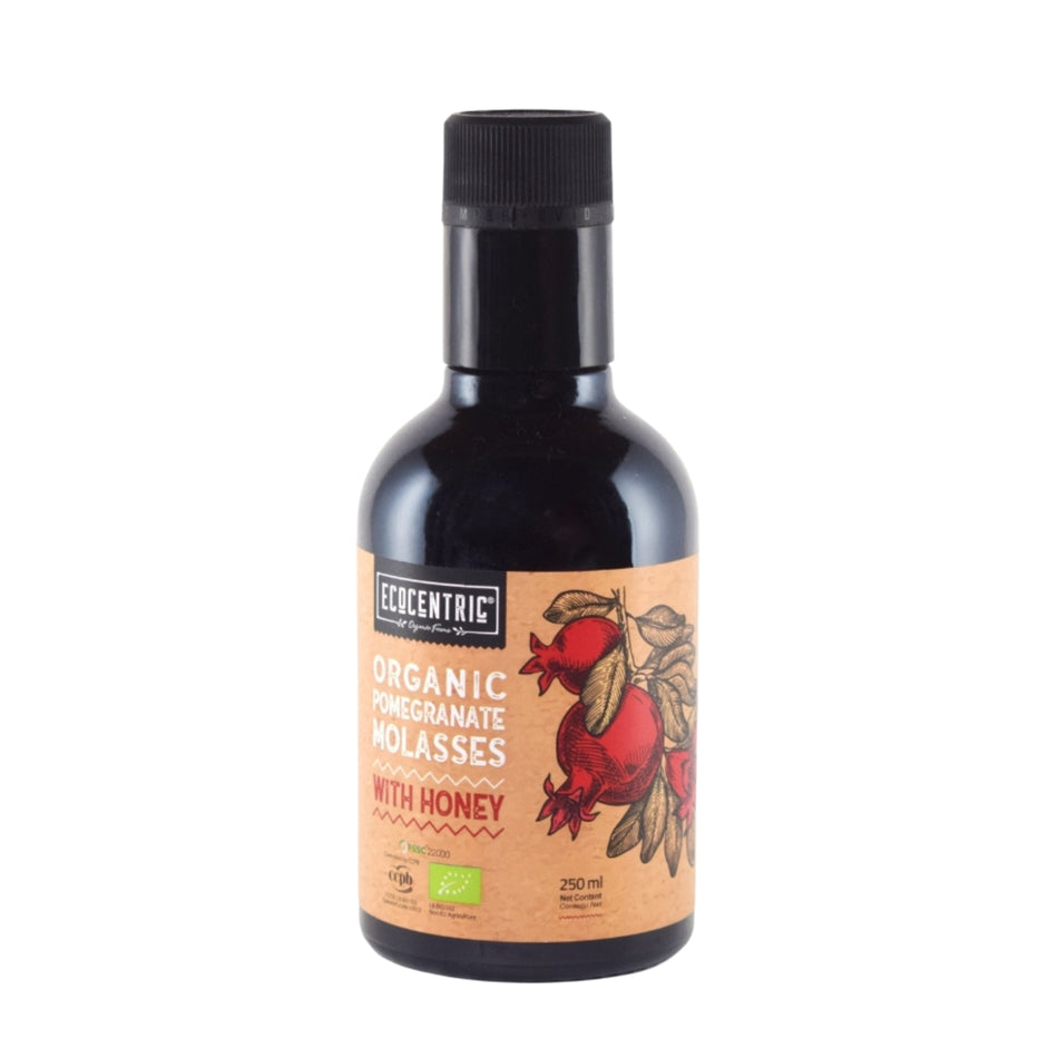 Organic Pomegranate Molasses With Honey - 250ml Bottle